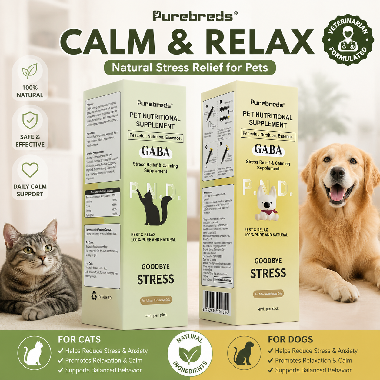 PROLAMORE Anti-Stress & Soothing Agent for Dogs & Cats