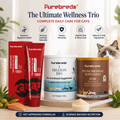 Purebreds 3-in-1 Cat Wellness Bundle – Hairball, Multivitamin & Digestive Support